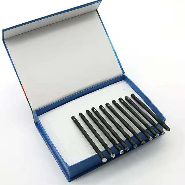 Fable Gemstone Mohs Hardness Pencil Mohs Hardness Tester 1-10 Level Pen Kit